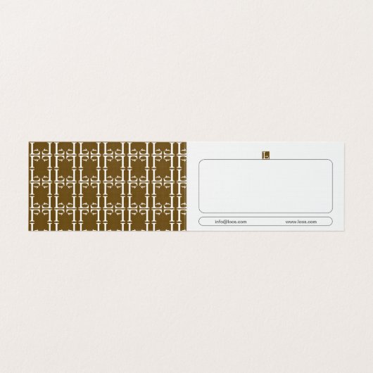 LOOS折り畳み名刺 名刺 (内部フラット)