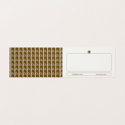 LOOS折り畳み名刺 名刺 (内部フラット)