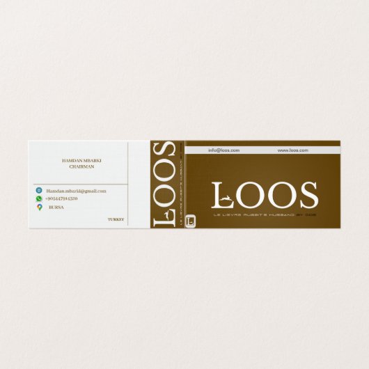 LOOS折り畳み名刺 名刺 (外部フラット)