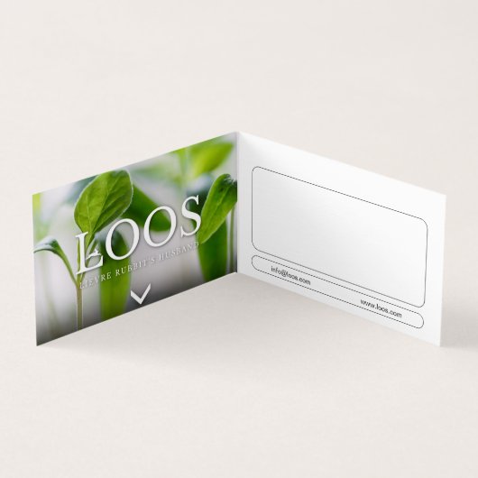 LOOS折り畳み名刺 名刺 (内部)