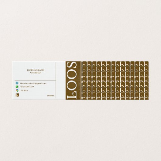 LOOS折り畳み名刺 名刺 (外部フラット)
