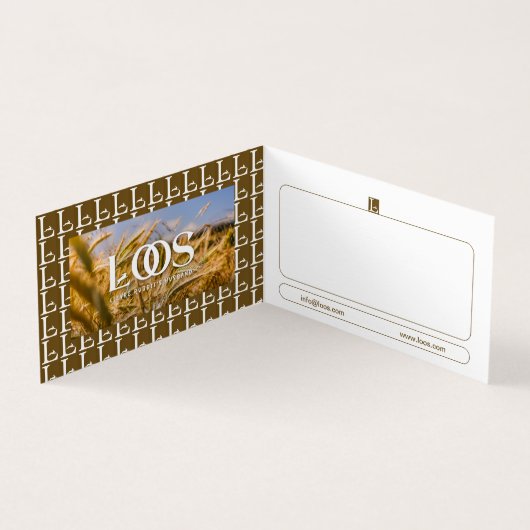 LOOS折り畳み名刺 名刺 (内部)
