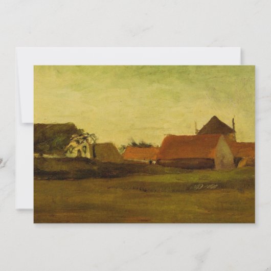 Loosduinen Hagueの農家by Vincent van ゴッホ (正面)