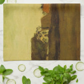 Loosduinen Hagueの農家by Vincent van ゴッホ キッチンタオル (折り畳み)