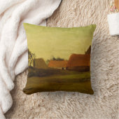 Loosduinen Hagueの農家by Vincent van ゴッホ クッション (ブランケット)