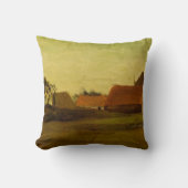 Loosduinen Hagueの農家by Vincent van ゴッホ クッション (正面)