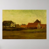 Loosduinen Hagueの農家by Vincent van ゴッホ ポスター (正面)