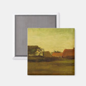 Loosduinen Hagueの農家by Vincent van ゴッホ マグネット (正面/裏面)
