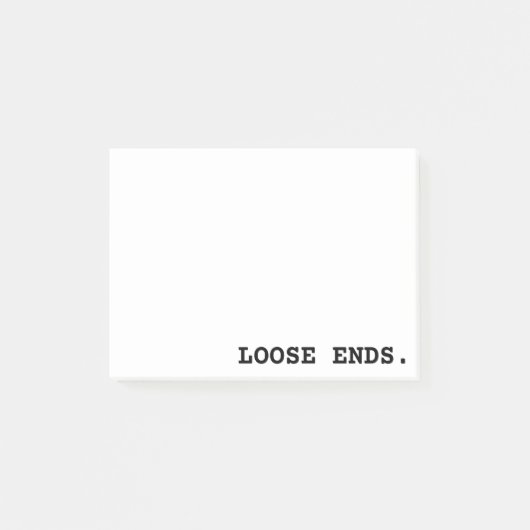 Loose Ends Minimalist Office Post-it Notes ポストイット (正面)