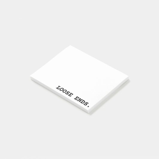 Loose Ends Minimalist Office Post-it Notes ポストイット (アングル)