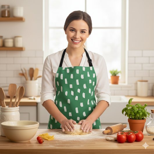 Loose Mark Leaf Green エプロン