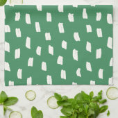 Loose Mark Leaf Green キッチンタオル (折り畳み)