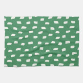 Loose Mark Leaf Green キッチンタオル (横)