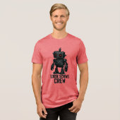 Loose Screws Crew – Grunge Cyberpunk Robot トライブレンドＴシャツ (正面全面)