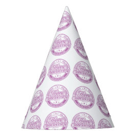Loosid Soberversary ピンクペーパーパーティーハット パーティーハット