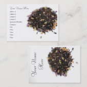 Loosleafの茶名刺 名刺 (正面/裏面)