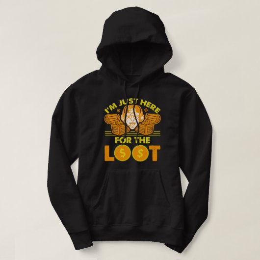 Lootのためにここに – Gamingデザイン パーカ (デザイン正面)