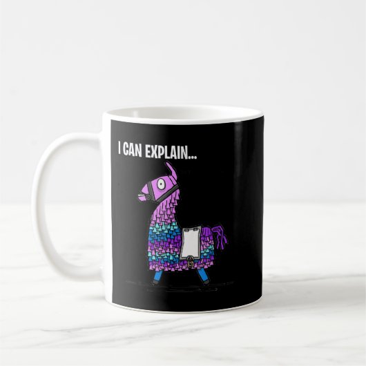 Loot Llama I Can Explain Gaming コーヒーマグカップ (左)