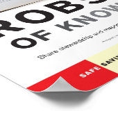 Looting Robs Us of Knowledge poster ポスター (角)