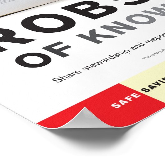 Looting Robs Us of Knowledge poster ポスター (角)