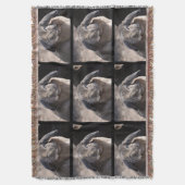 LOPの耳付つきのウサギ スローブランケット (正面縦)