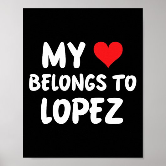 Lopez - 私の心はLopezのもの - 愛 ポスター (正面)