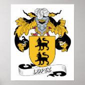 Lopez Family Crest ポスター (正面)