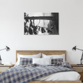 Lopez Island, WA – ベイに魚釣りボート キャンバスプリント (インサイチュ (寝室))