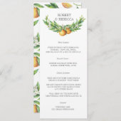 L'Orangerieの結婚式メニュー メニュー (正面/裏面)