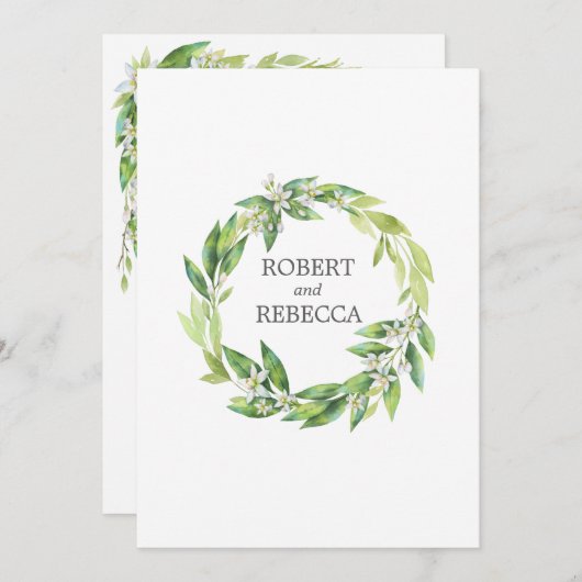 L'orangerieの結婚式招待状 招待状 (正面/裏面)