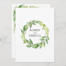 L'orangerieの結婚式招待状