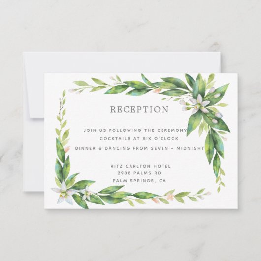 L'Orangerie 結婚式の受付カード 招待状 (正面)