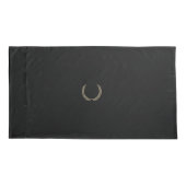 Lorbeerkranz Laurel wreath Ährenkranz black-gold 枕カバー (裏面)