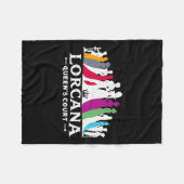 Lorcana Queen's Court フリースブランケット (正面(横))