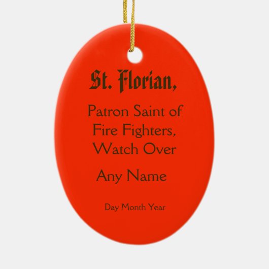 LorchのSt. Florian (PM 03) セラミックオーナメント (裏面)