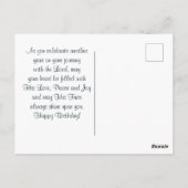 Lord 賛美 You Bible Verse Wild Flowers誕生日 ポストカード (裏面)