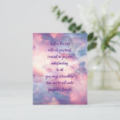 Lord All Yourハート詩編引用文 ポストカード (スタンド正面)