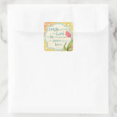 Lord Bible Verse Squareのステッカーの喜び スクエアシール (バッグ)