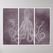 Lord Bodner Triptych In Dusky Pink ポスター (正面)