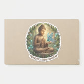 Lord Buddha with Butterfly Zen Sticker - Peaceful  ポストイット (正面)