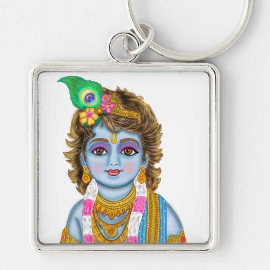 Lord Child Krishna Keychain キーホルダー (正面)