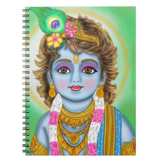 Lord Child Krishna Notebook ノートブック (正面)