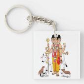 Lord Dattatreya Keychain キーホルダー (正面)