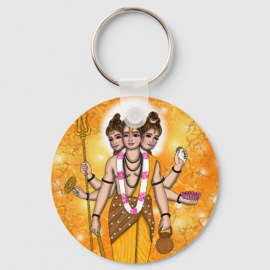 Lord Dattatreya Keychain キーホルダー (正面)