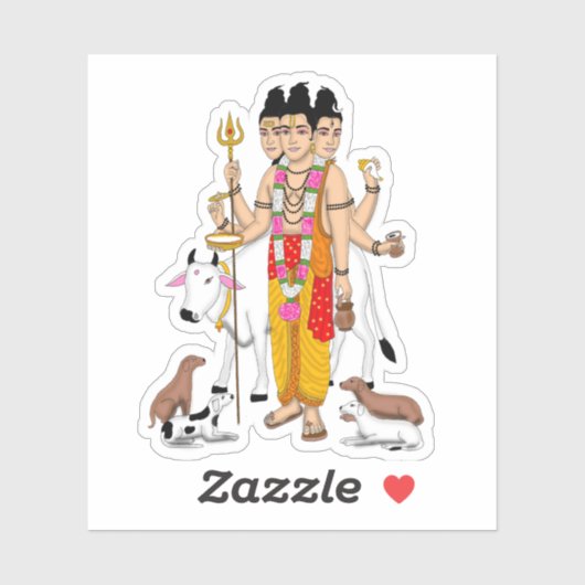 Lord Dattatreya Sticker シール (シート)