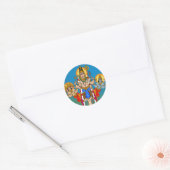 Lord Ekpada Shiva Stickers ラウンドシール (封筒)