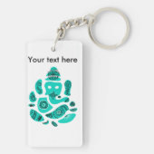 Lord Ganesh Elephant India Keychain キーホルダー (裏面)