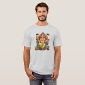 Lord Ganesh, Hindo God of Wealth & Properity Tsirt Tシャツ (正面フル)