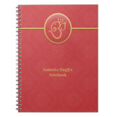 Lord Ganesh Hinduism Notebook ノートブック (正面)