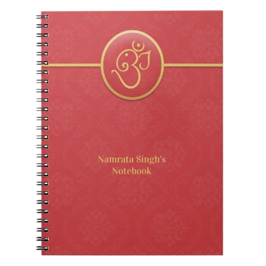 Lord Ganesh Hinduism Notebook ノートブック (正面)